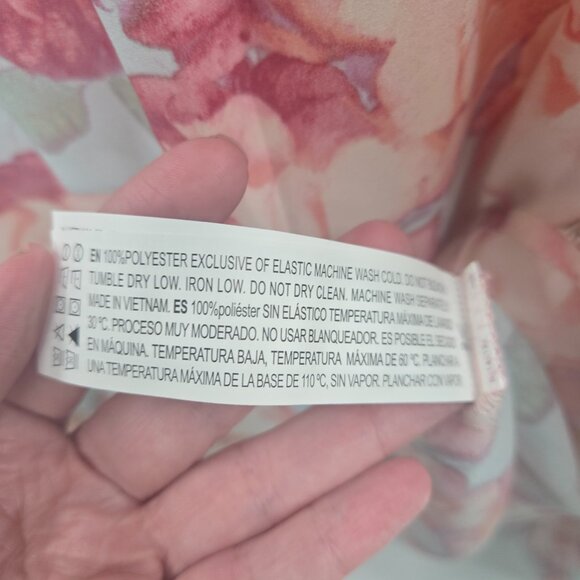 Forever 21 Contemporary Pastel Floral Off Shoulder Balloon Sleeves Small - Picture 6 of 8